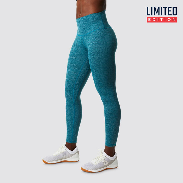 Gymshark Adapt Marl Seamless Leggings - Emerald Green