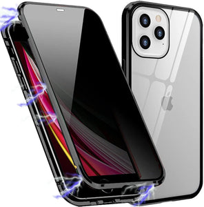 Anti Peep Privacy Magnetic Metal Double-Sided Glass Case Apple iPhone 14 / 14 Plus / 14 Pro / 14 Pro Max