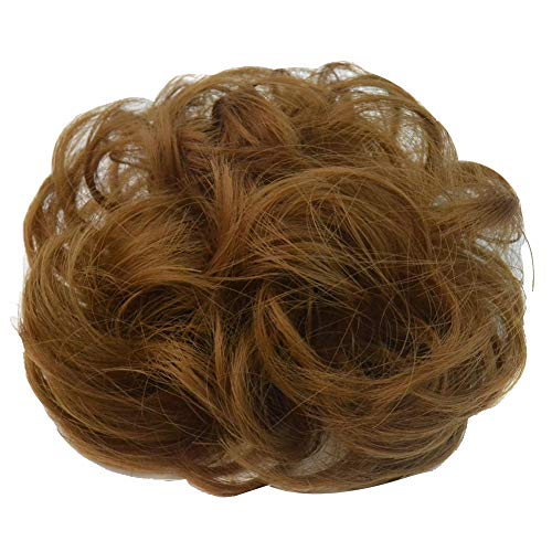 Prettywit Hairpieces Short Curly Hair Extension Messy Hair Bun