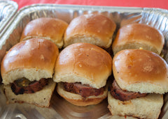 Sliders de filet de porc finis