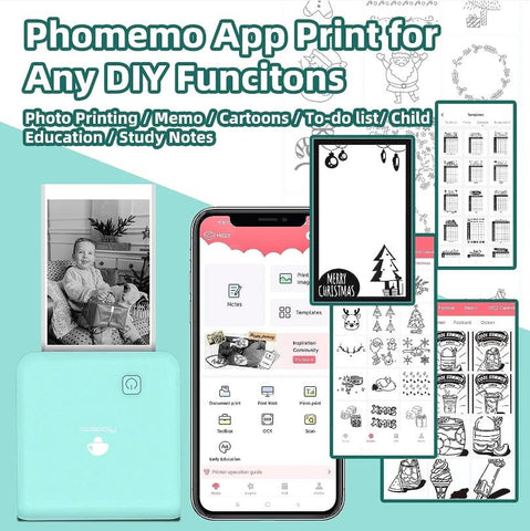 the functions of app "phomemo"