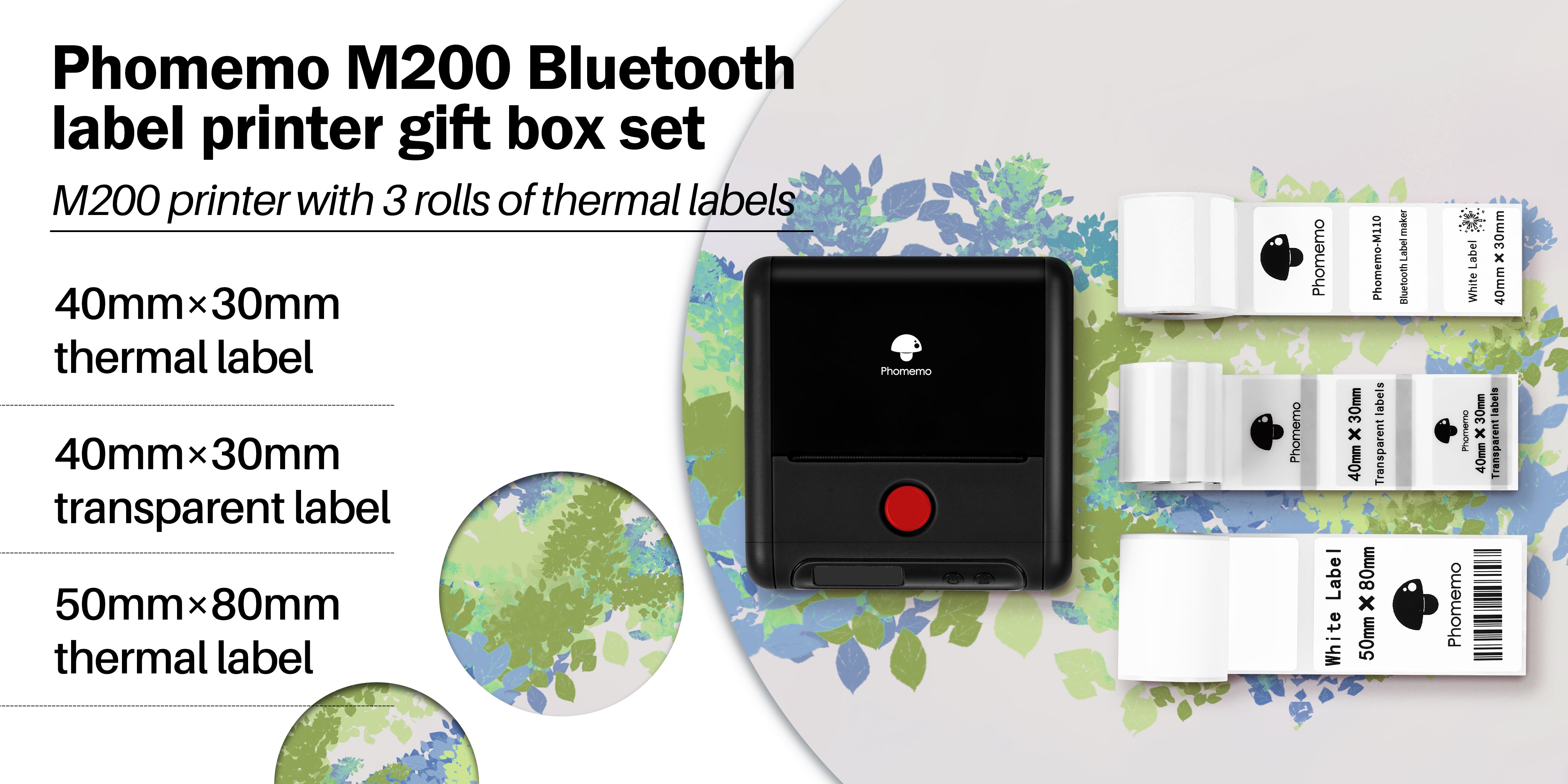 M200 Bluetooth Label Printer Gift Box Set – Phomemo