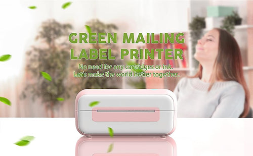 Phomemo PM-246S, B246D is green mailing lable printer, thermal printer, no need cartridges or ink. sustainability, environmental-friandly.