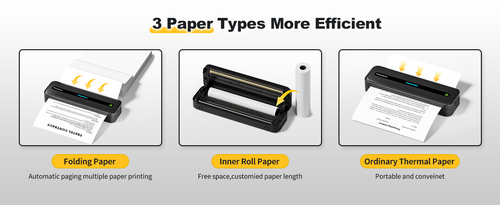  Phomemo Thermal Paper 8.5 x 11 Inch, Folding Thermal