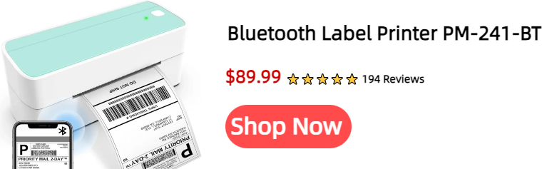 Bluetooth Label Printer Product Card
