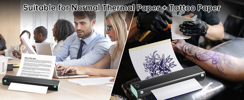 M08f Tattoo Stencil Printer, Wireless Thermal Machine For Transfer Paper,  Suitable For Tattoo Design Printing