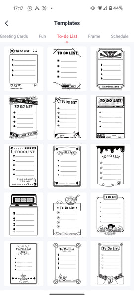 Planner templates