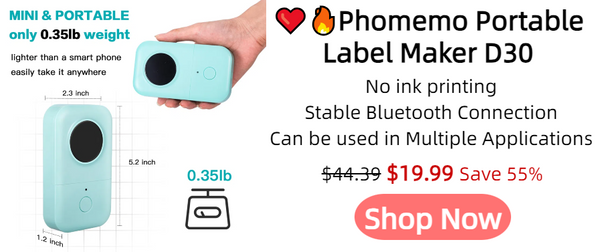 Portable label maker product card