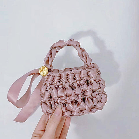 Crocheting with ribbon