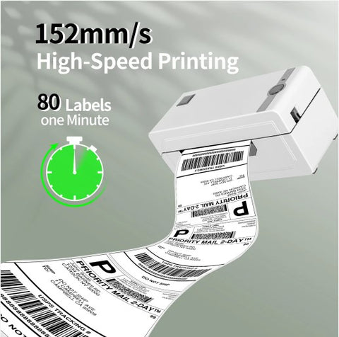 High Speed Thermal 4×6 Shipping Label Printer