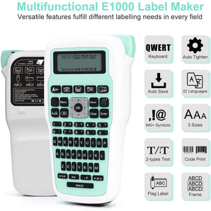 E1000 Handheld Industrial Label Maker, Orange