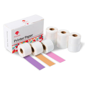 Phomemo M02 Gold Glitter Thermal Label Printer Paper Adhesive 53mm x3.5m 3  Rolls
