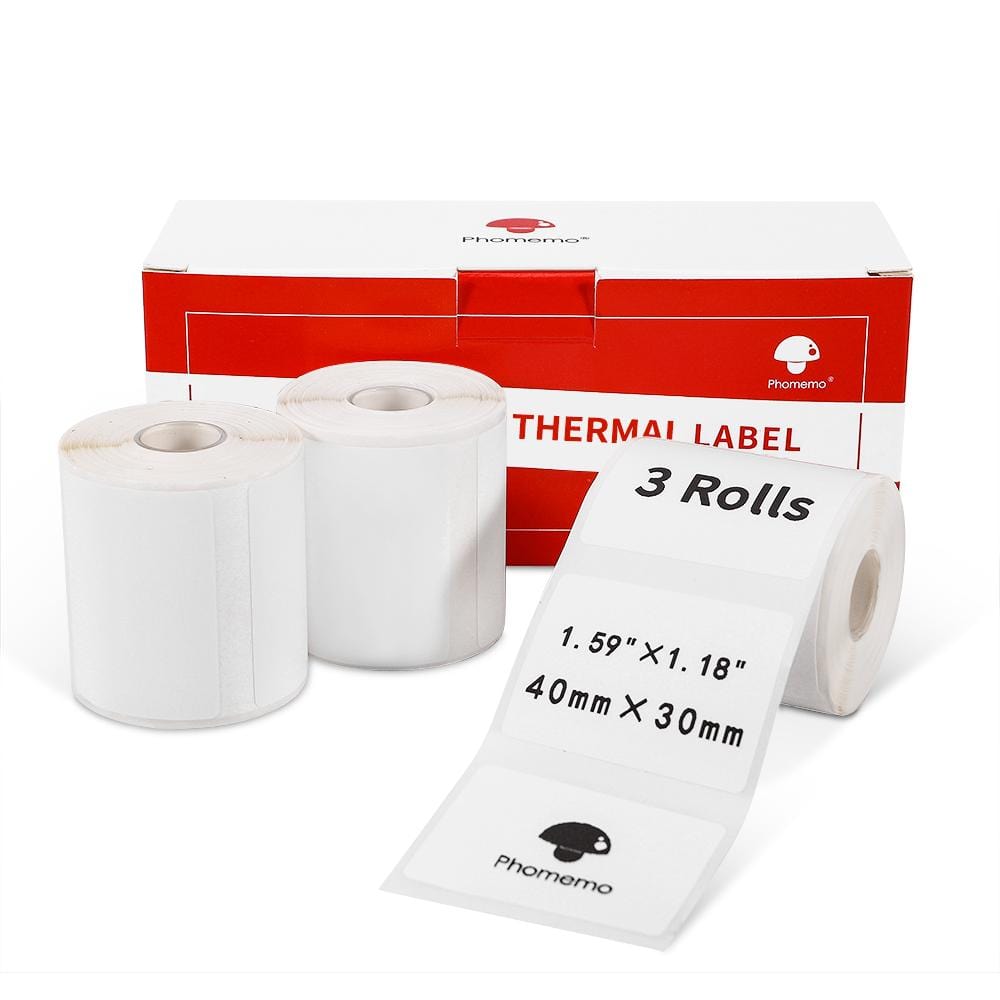 3 rolls/box phomemo self-adhesive thermal colorful
