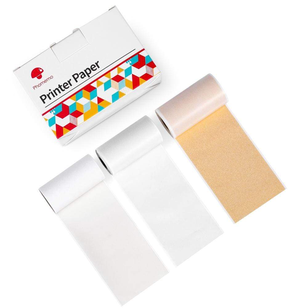 Papier Autocollant Pour Imprimante Thermique T02, 6 Rouleaux, 50mm