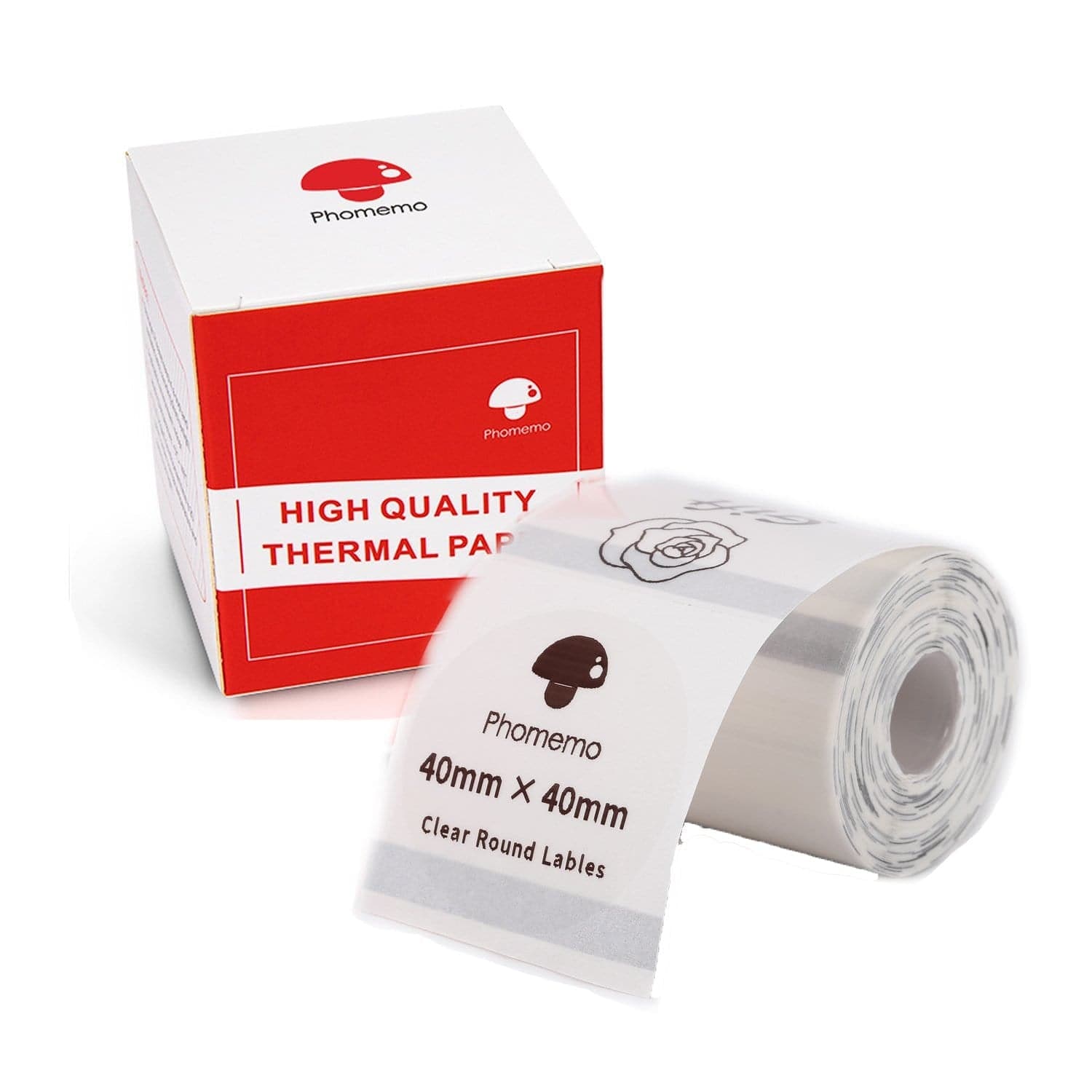 3 Rolls 50×30mm White Self-Adhesive Thermal Label for Phomemo M110/M200  Printer – Double Dragon