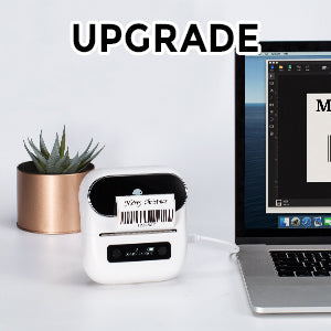 Phomemo M220 portable thermal label printer compatible with Windows 10/11 & Mac OS 10.0.0 and above,  DIY your label on PC or laptop. Also it can connect iPhone by bluetooth.