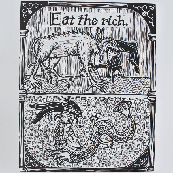 Eat The Rich Print Ben Wildflower Art