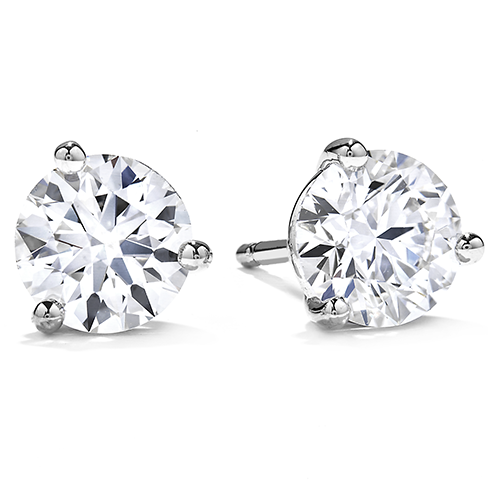 Hearts On Fire Three Prong Diamond Stud Earrings | Passion Fine Jewelry ...