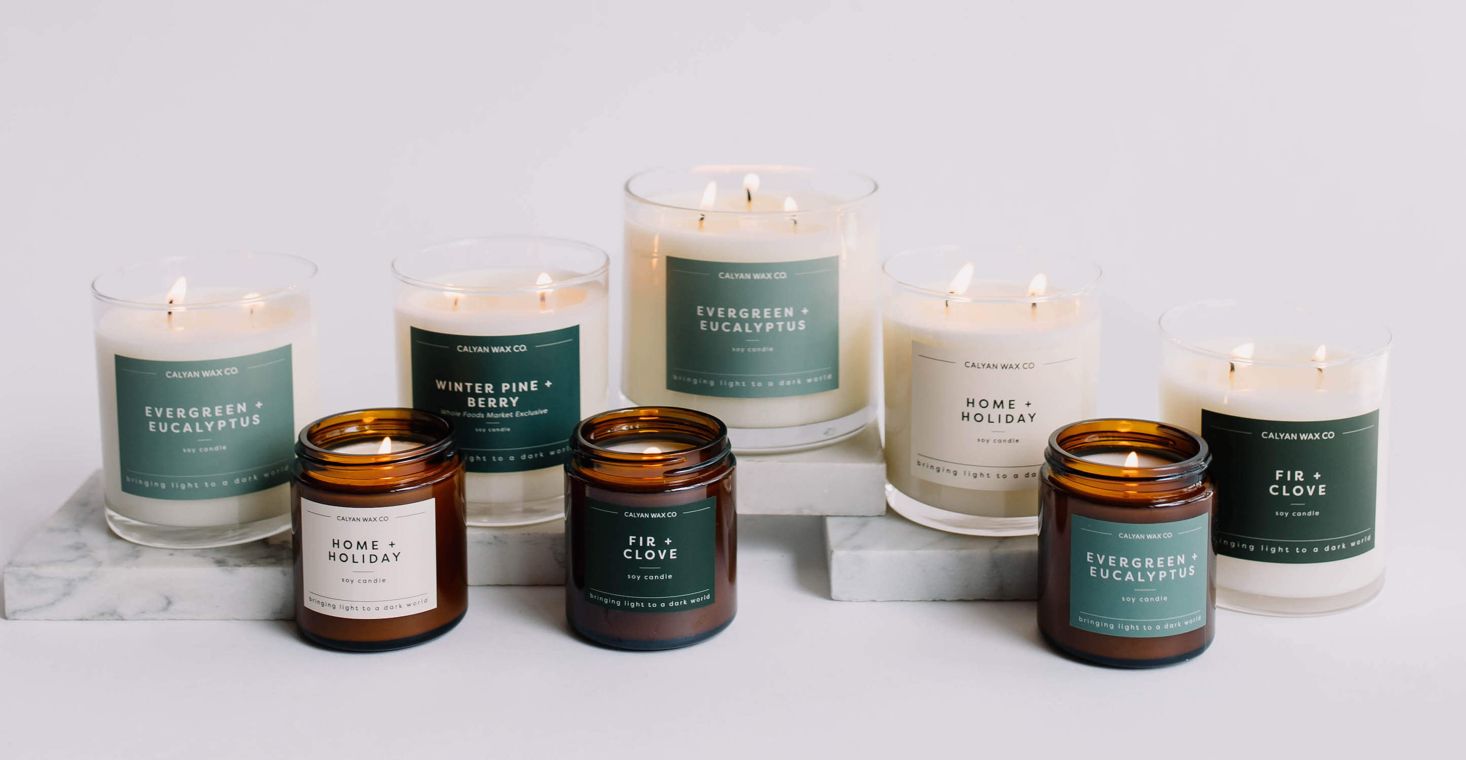 5 soy candles from Calyan Wax Co. | Dignity gift Collection