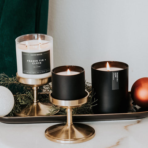 Fraser Fir + Clove soy candles by calyan wax co