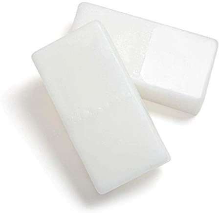 paraffin wax with a white background