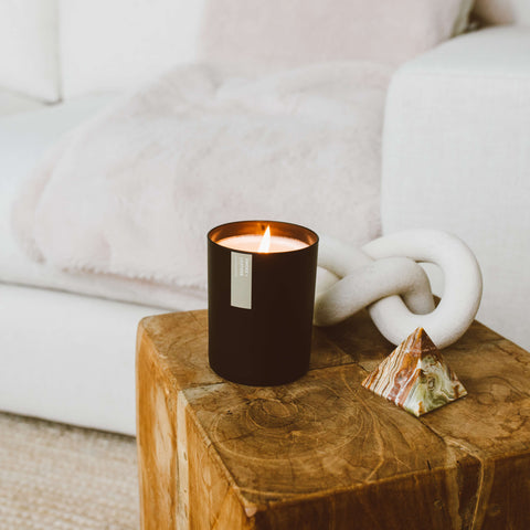 smoke leather calyan wax co candle