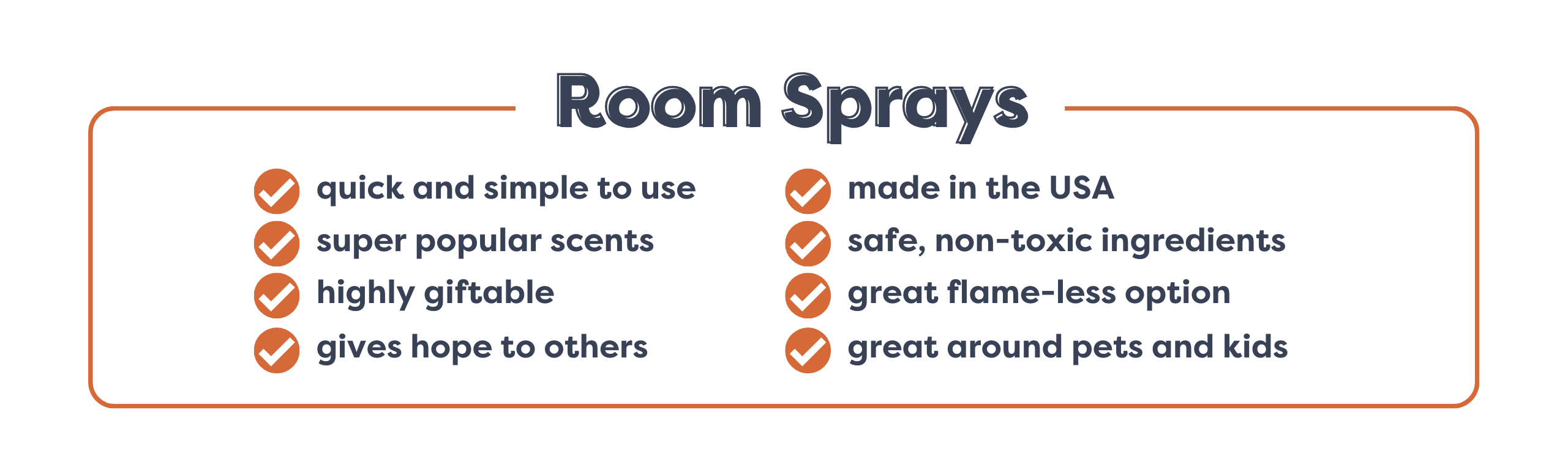 A list of awesome reasons to buy Room Sprays from Calyan Wax Co.  