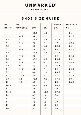 shoe size mx to us