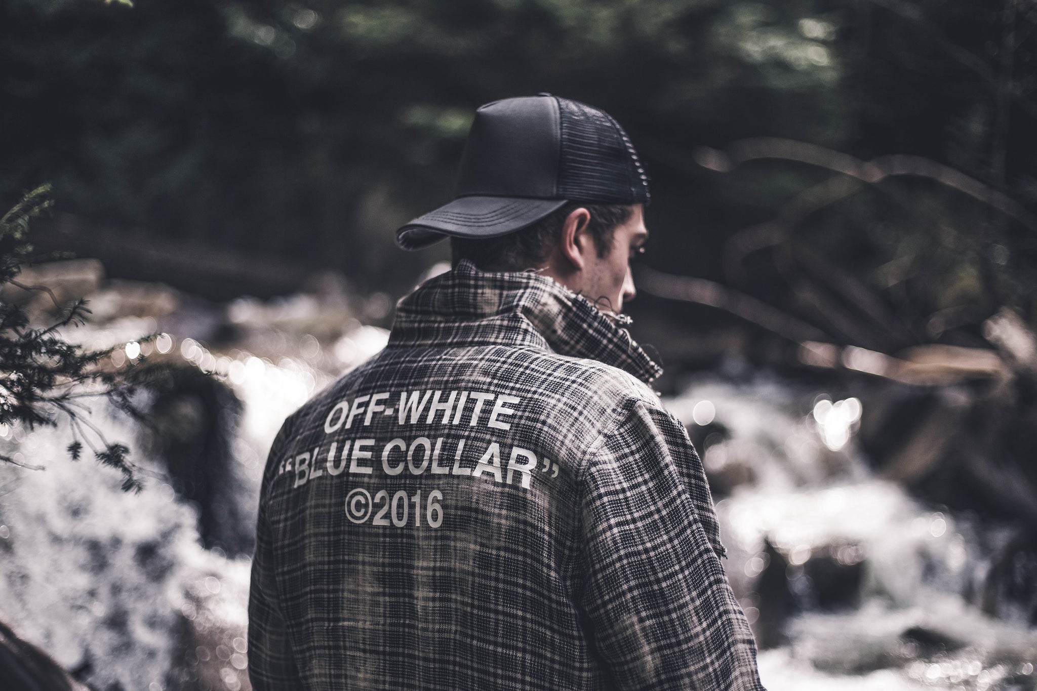 in the woods with off-white c/o virgil abloh editorial