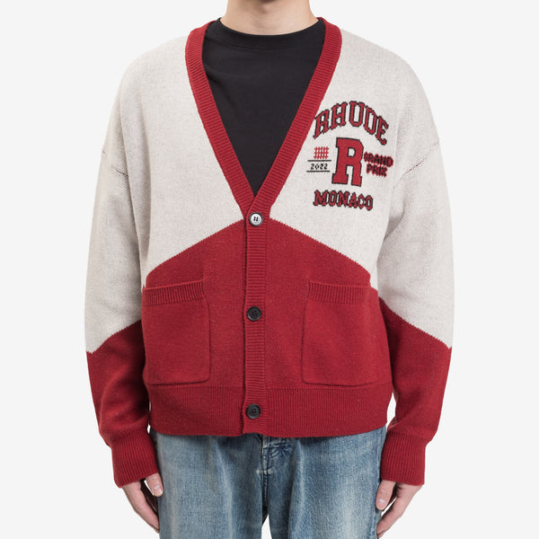 Rhude Bull Market Varsity Jacket - Red