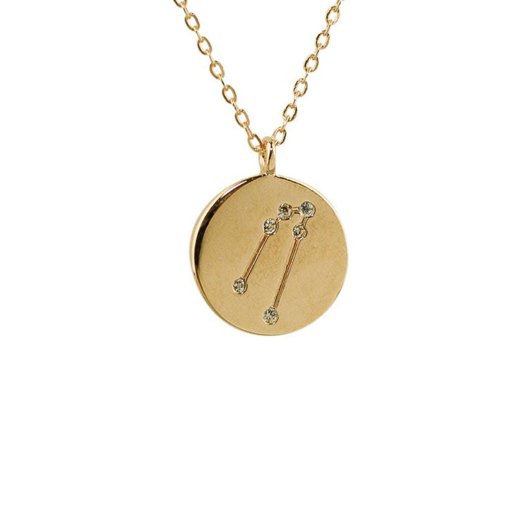 14K Gold Plated Taurus Zodiac Necklace | Pandora UK