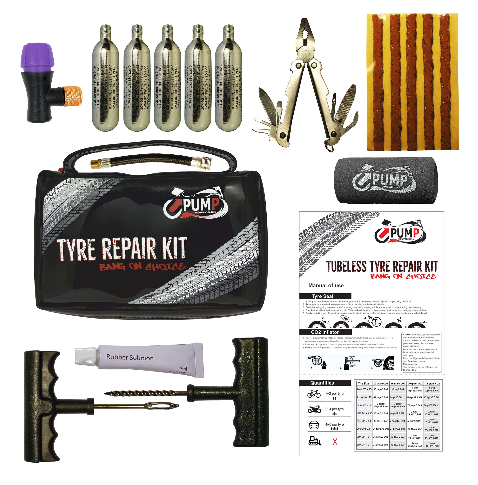 co2 tyre repair kit