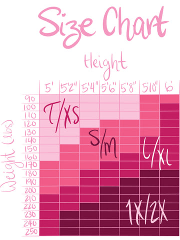 COCO tights size chart