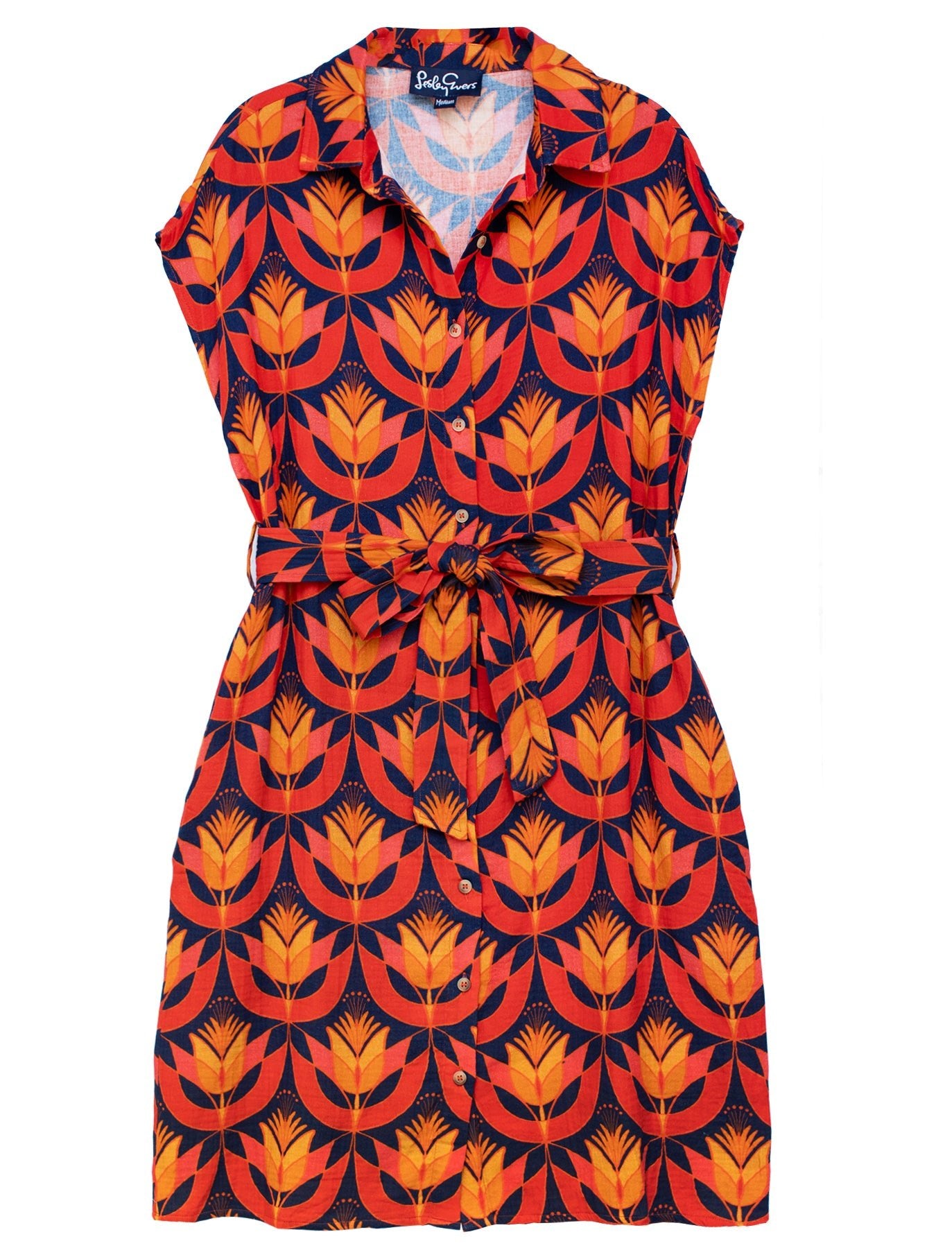 MELINDA dress Geo Tulips