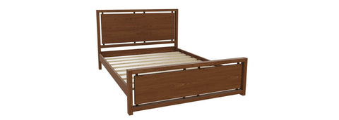 Solid Oak Bed in Chocolate Stain