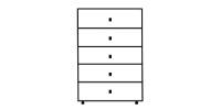 5 Drawer Wide Chest