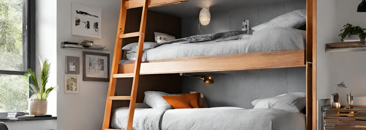 Orange bunk bed