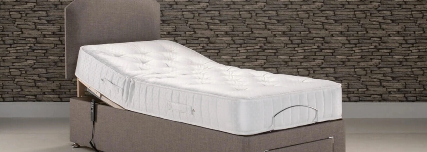 Upholstered adjustable bed