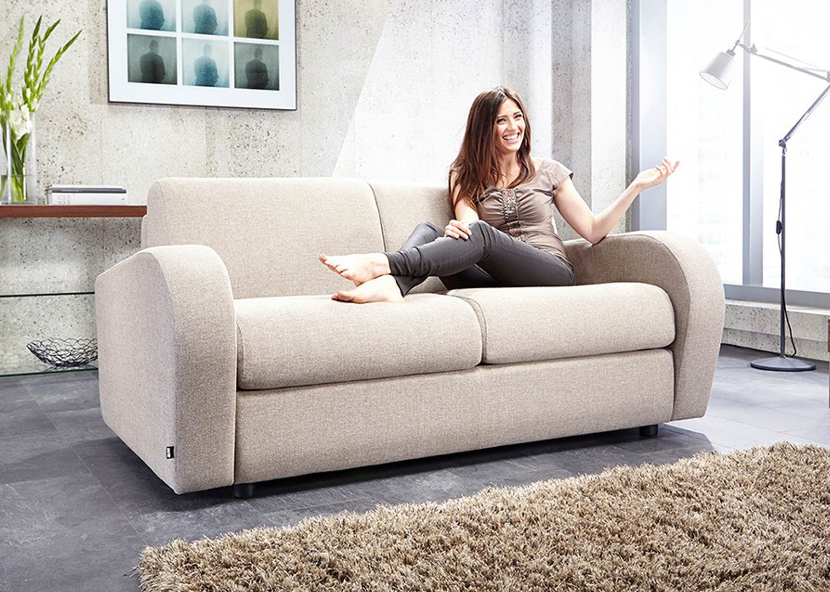 boucle sofa bed uk