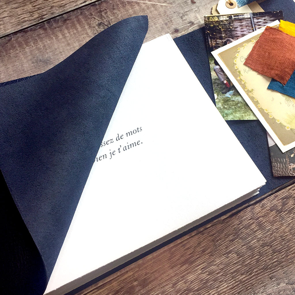 Personalised Leather Memory Book handmade in the UK