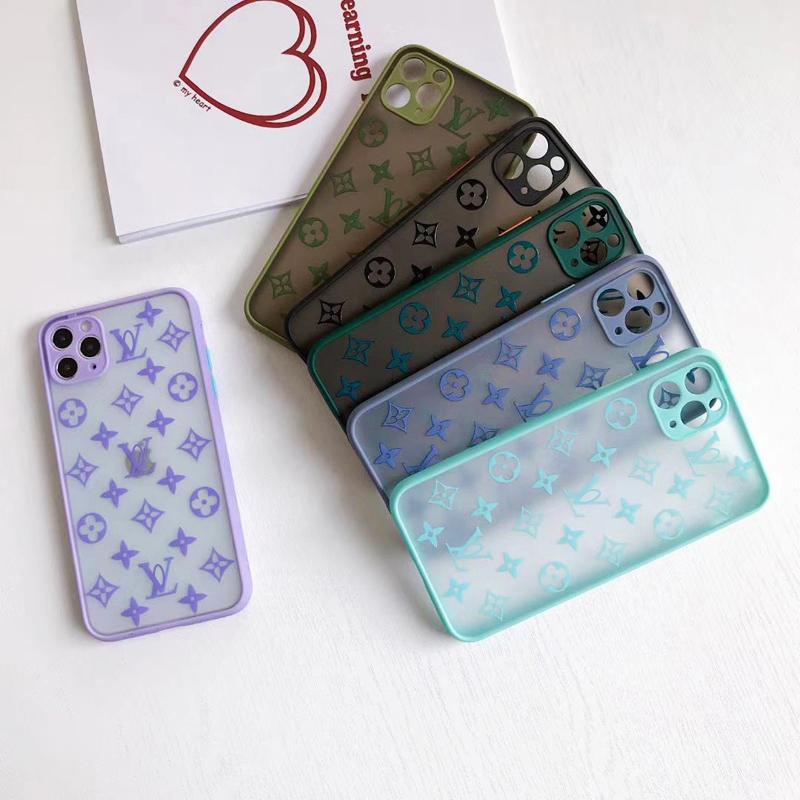 Soft LV Leather Back Case Cover For Iphone 12