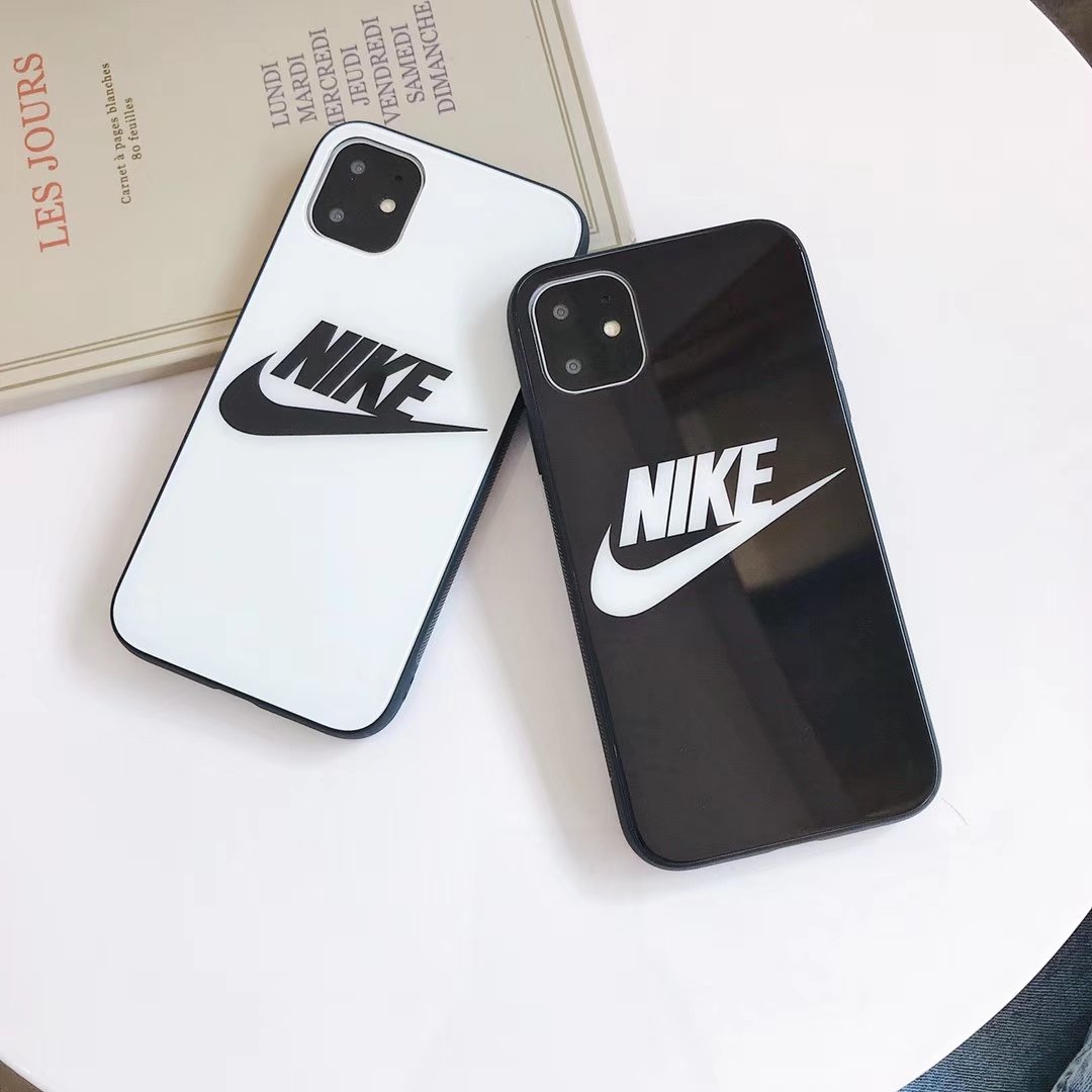 Spiksplinternieuw Nike Style Tempered Glass Designer iPhone Case For iPhone SE 11 CI-19