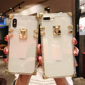 Luxury High Fashion Perfume Clear Silicone Iphone Protective Trunk Case For Iphone Se 11 Pro Max X Xs Xs Max Xr Casememe