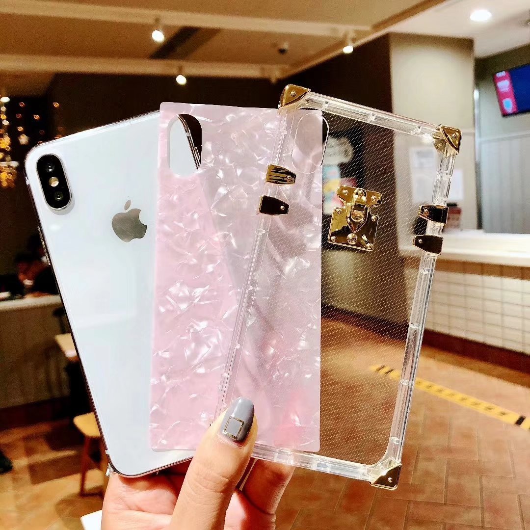 Luxury High Fashion Perfume Clear Silicone Iphone Protective Trunk Case For Iphone Se 11 Pro Max X Xs Xs Max Xr Casememe