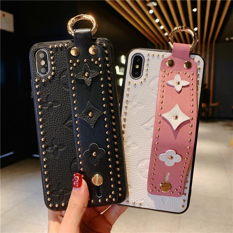 Louis Vuitton LV Style Paris Leather Kickstand Ring Holder iPhone Case – Casememe