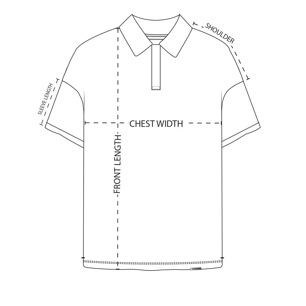 Size Chart - MT4042 - Represent Owners Club Polo Shirt | REPRESENT CLO
