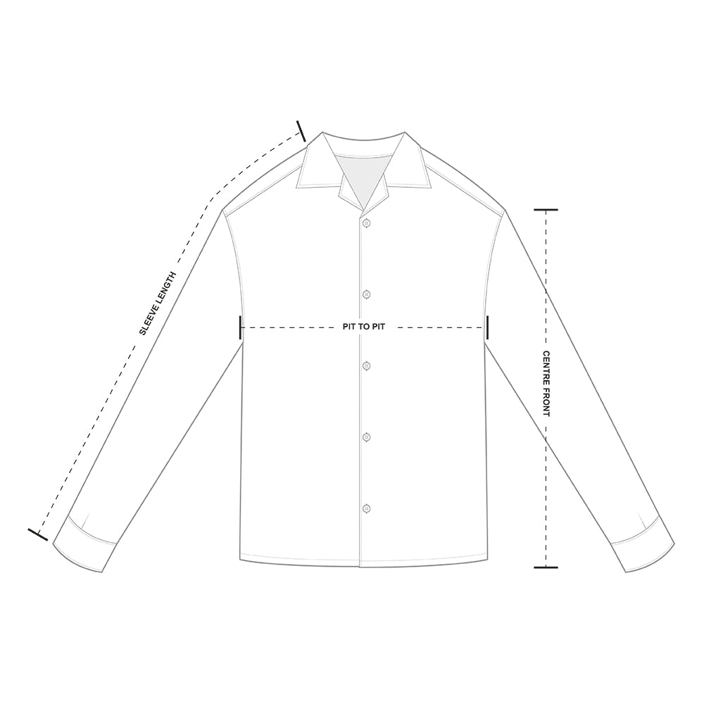Size Chart - Shirt (sherpa lined) | REPRESENT CLO