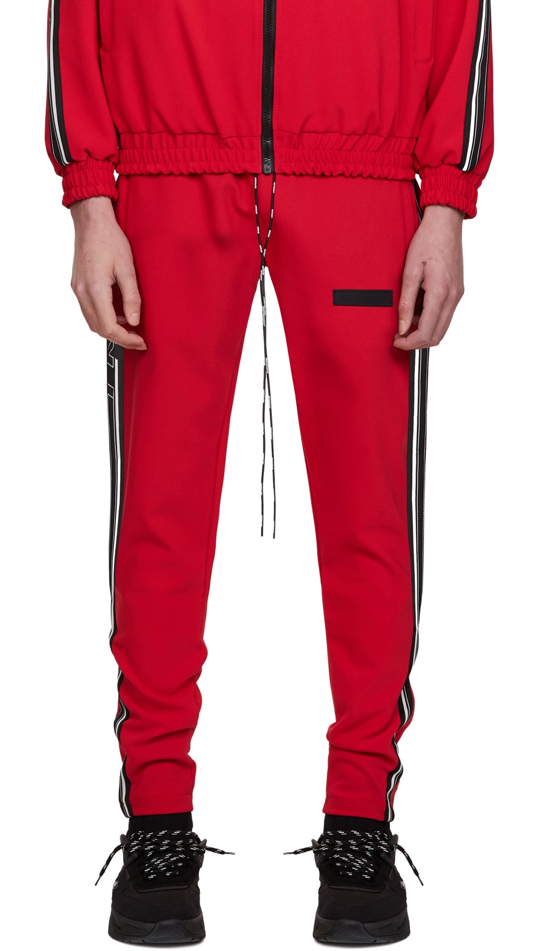 red tracksuit pants