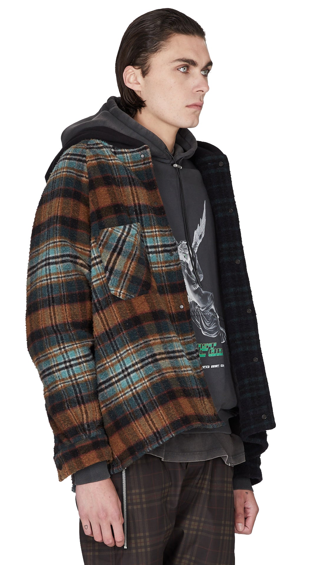 hoodie flannel shirt