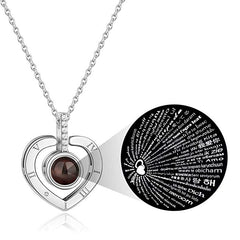 'I Love You' Heart Necklace in 100 Different Languages | 1onelove.com